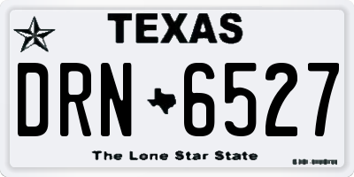TX license plate DRN6527