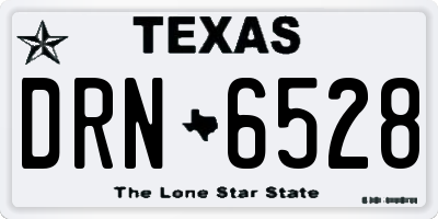TX license plate DRN6528