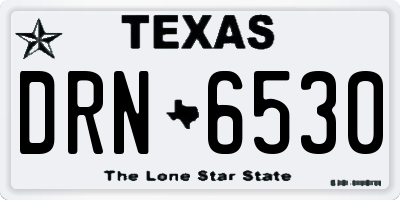 TX license plate DRN6530