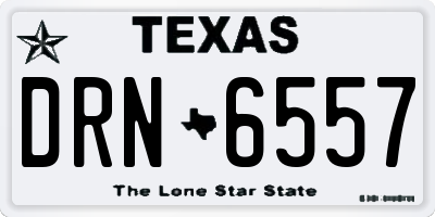 TX license plate DRN6557