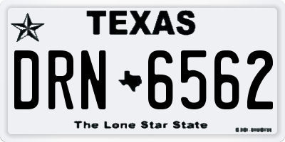 TX license plate DRN6562