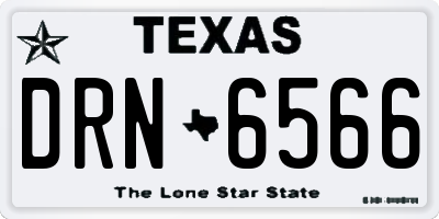 TX license plate DRN6566