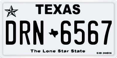 TX license plate DRN6567