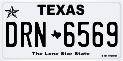 TX license plate DRN6569