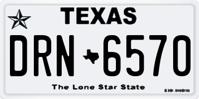 TX license plate DRN6570