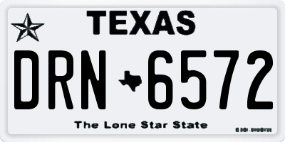 TX license plate DRN6572