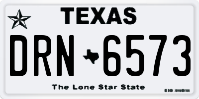 TX license plate DRN6573