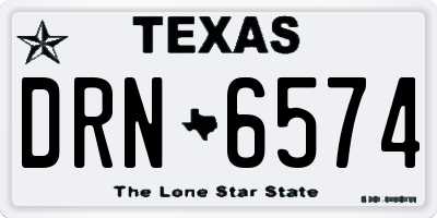 TX license plate DRN6574