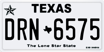 TX license plate DRN6575