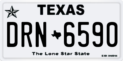 TX license plate DRN6590