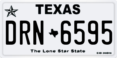 TX license plate DRN6595