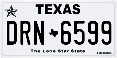 TX license plate DRN6599