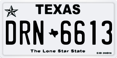 TX license plate DRN6613