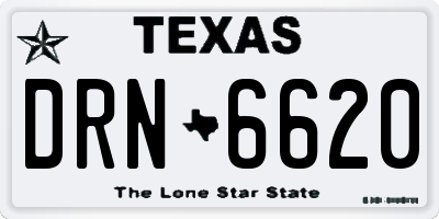 TX license plate DRN6620