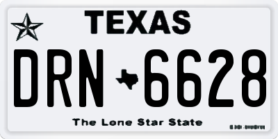 TX license plate DRN6628