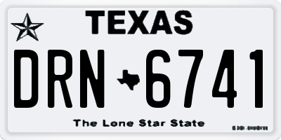 TX license plate DRN6741