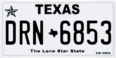TX license plate DRN6853