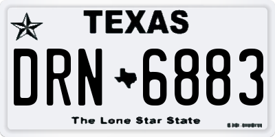 TX license plate DRN6883