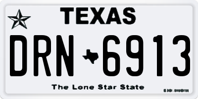 TX license plate DRN6913