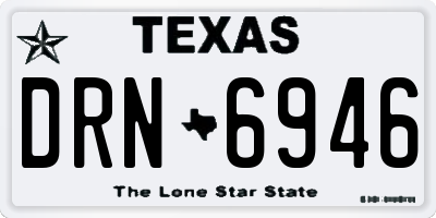 TX license plate DRN6946