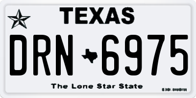 TX license plate DRN6975