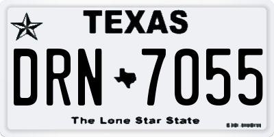 TX license plate DRN7055