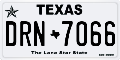 TX license plate DRN7066