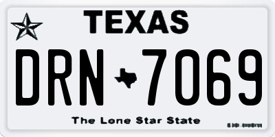 TX license plate DRN7069