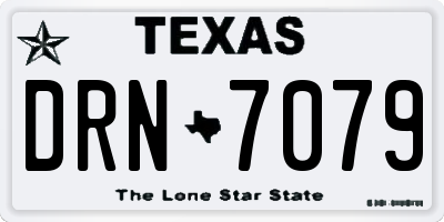TX license plate DRN7079