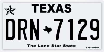 TX license plate DRN7129