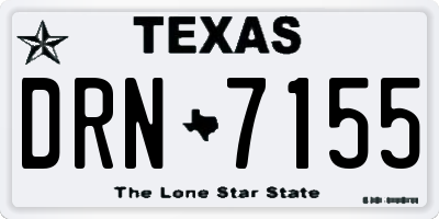 TX license plate DRN7155