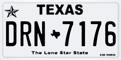 TX license plate DRN7176