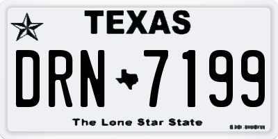 TX license plate DRN7199