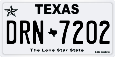 TX license plate DRN7202
