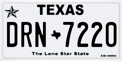 TX license plate DRN7220