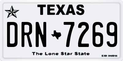 TX license plate DRN7269
