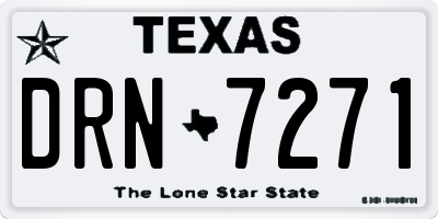 TX license plate DRN7271