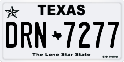 TX license plate DRN7277