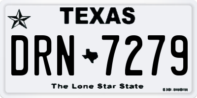 TX license plate DRN7279