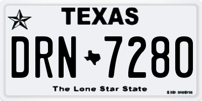 TX license plate DRN7280