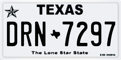 TX license plate DRN7297