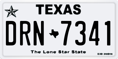 TX license plate DRN7341