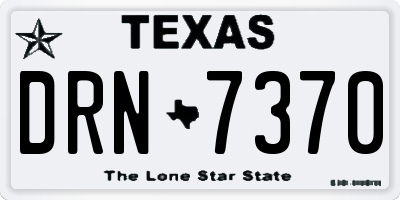 TX license plate DRN7370