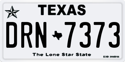 TX license plate DRN7373
