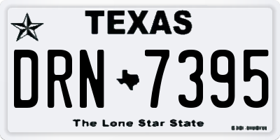 TX license plate DRN7395