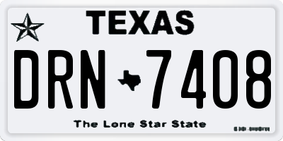 TX license plate DRN7408