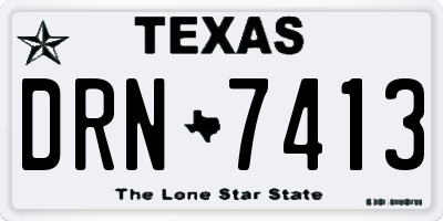 TX license plate DRN7413