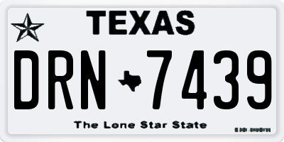 TX license plate DRN7439