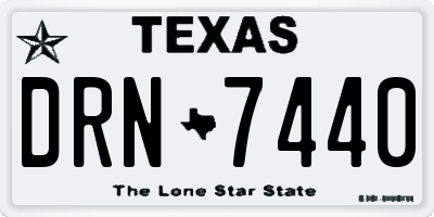 TX license plate DRN7440