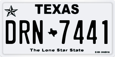 TX license plate DRN7441